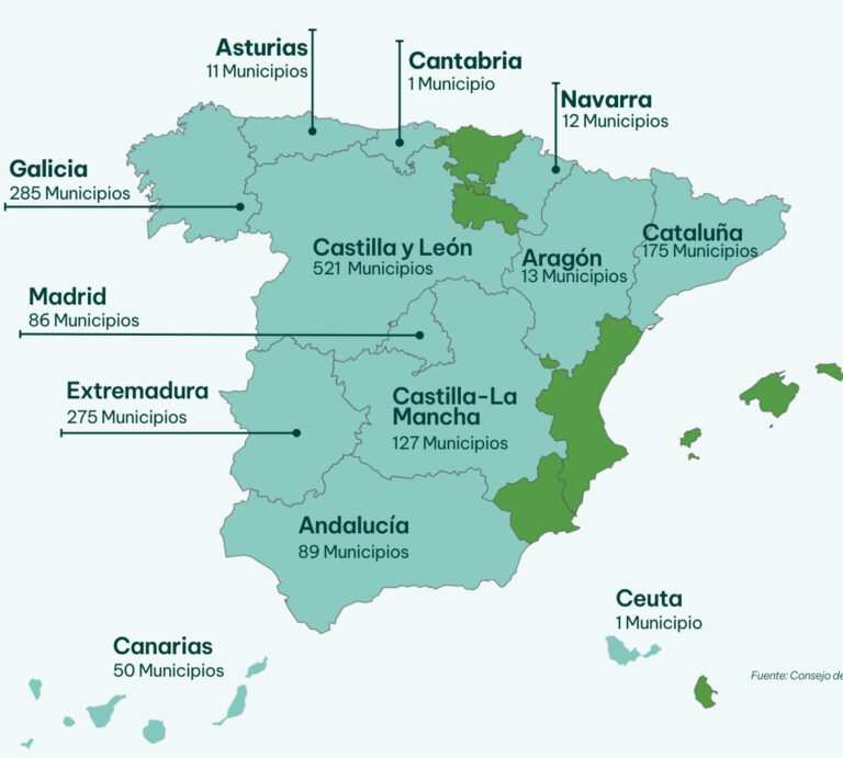 El Centro de Seguridad Nuclear aprueba el mapa oficial del radón: casi 1.700 municipios deben medirlo y controlarlo en centros de trabajo