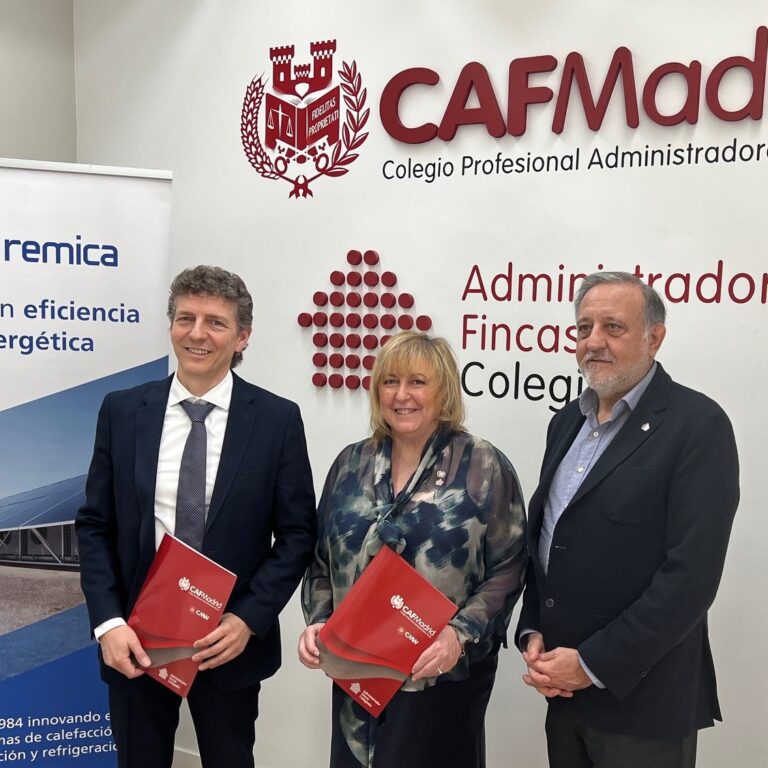 CAFMadrid y Remica firman un convenio para mejorar la calificación energética de los edificios residenciales sin  derramas extraordinarias